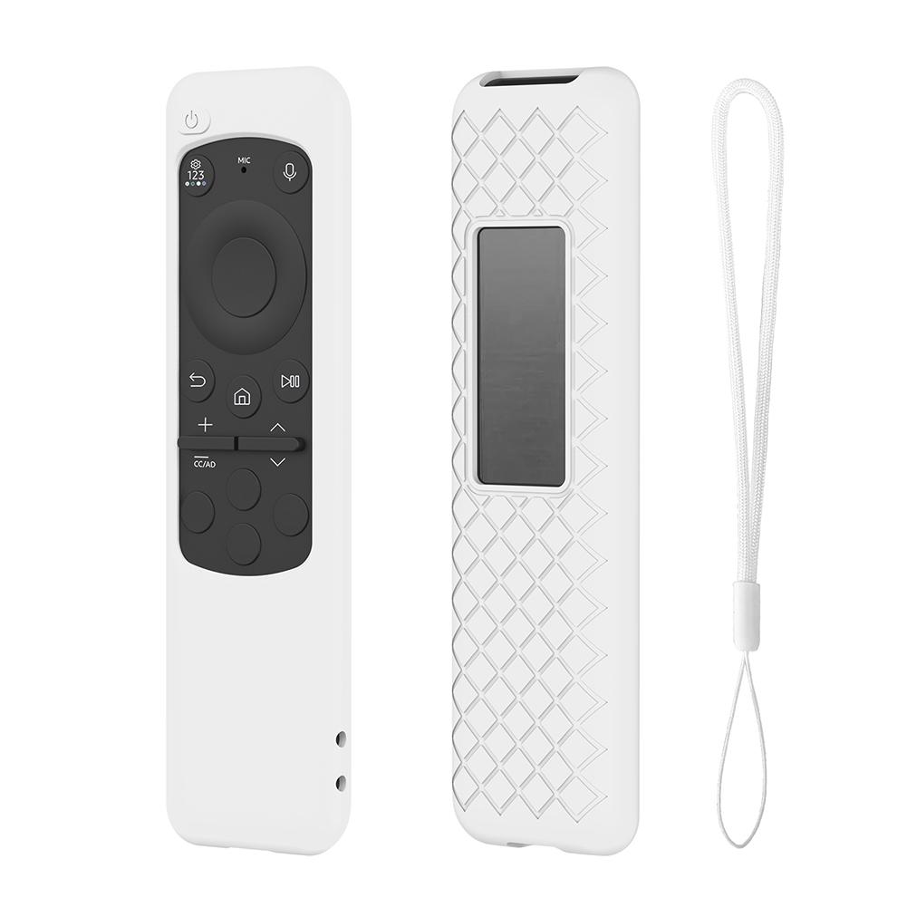Remote Control Case Silicone Remote Control Cover Protector Shockproof with Lanyard for Samsung BN59-01432A 01432B