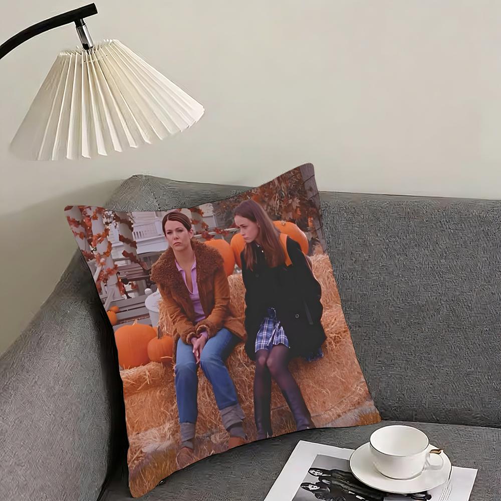 GGilmore GirlsS TV Series Cushion Cover Pillowcase Ultra Soft Skin Friendly Fabric Cloud Like Comfort Concealed Zipper