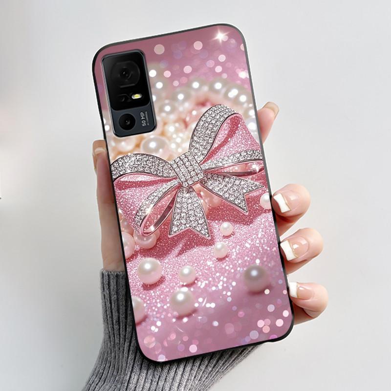 Cute Case For TCL 40 XL Fundas TCL 40T T608DL Cover For Lively Jitterbug Smart 4 Printing Shells Protective Soft Silicone Casing