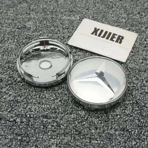CEO1 For AMG Benz 4pcs 60MM Car Wheel Center Hub Caps Cover decorate Accessories For MERCEDES BENZ AMG W204 W126 W205 W124 W220 W222
