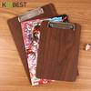 Kangbai A5 Wooden Clipboard & A4 Menu Holder with Clip Writing Pad