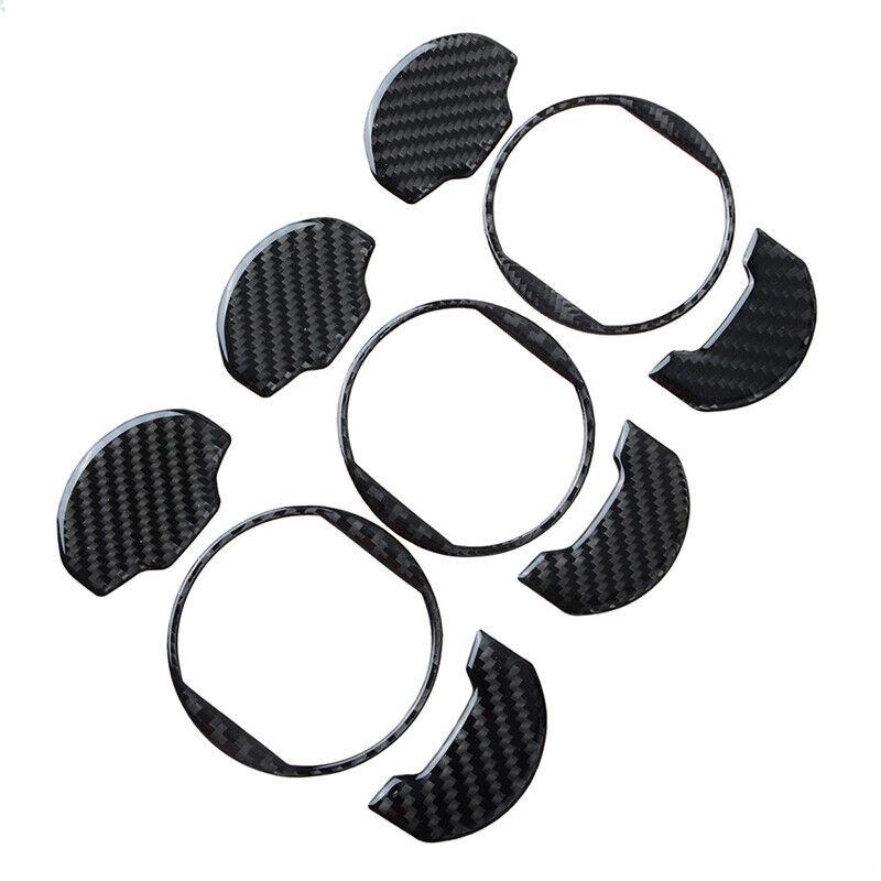 Накладка на внутреннюю вентиляционную решетку из настоящего углеродного волокна для Ford Mustang 2015-2020 гг.