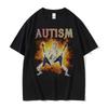 Autistic Funny Skeleton Meme Graphic T Shirt Men Fashion Gothic Retro T Shirts Male O-Neck Oversized Short Sleeve T-shirt Unisex