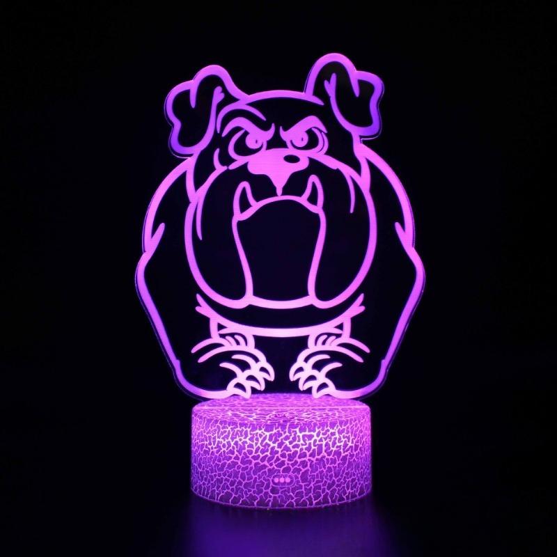 Cartoon Series 3D Night Light LED Colorful Touch Remote Control USB Creative Desk Lamp