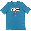 Футболка Dri-Fit Oklahoma City Thunder от NBA, детские топы Russell Westbrook, синяя 9Z2B7BAWZ-THURW