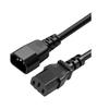 Шнур питания IEC C13 на C14, 18 AWG, огнестойкий, медные жилы, удлинитель для электроники и офисного оборудования