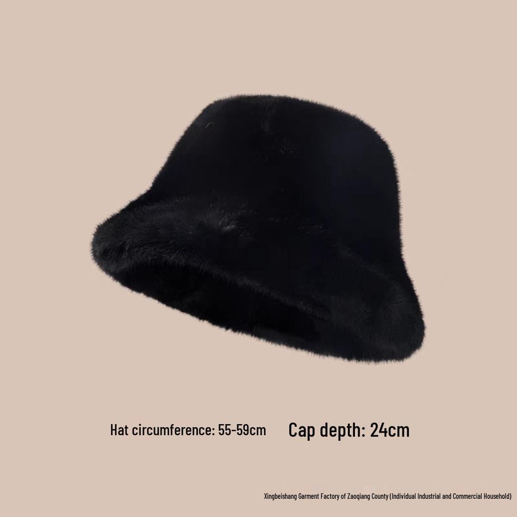 Универсальная зимняя шапка-рыбачка из искусственного меха норки - Толстая плюшевая для большого обхвата головы, взрослого размера