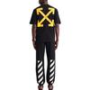 Off-White Футболка Diag Arrow Caravaggio Mercy Skate Tee, черные/белые мужские топы OMAA119C99JER0061001