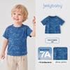 Детская футболка с коротким рукавом для мальчиков JELLYBABY с принтом рыбок