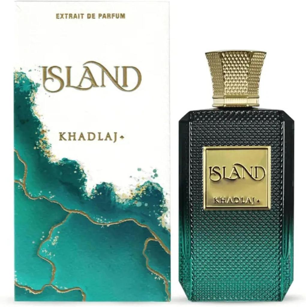 Khadlaj Island Vanilla Dunes Extrait de Parfum 100ml – Warm Spicy Vanilla Unisex Fragrance, Long-Lasting Gourmand Scent