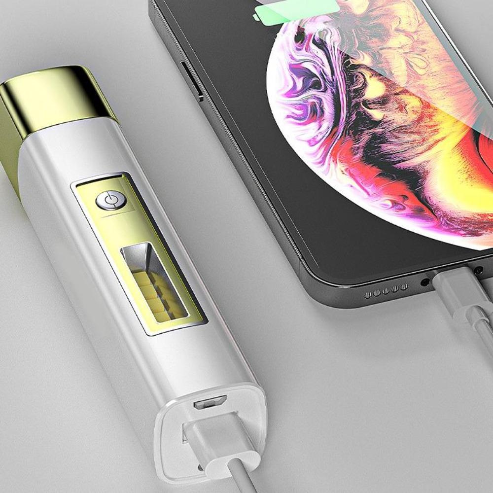 Уличный водонепроницаемый светодиодный фонарик IP68, перезаряжаемый через USB, сверхяркий фонарь, мощный фонарик, Power Bank, портативный фонарик