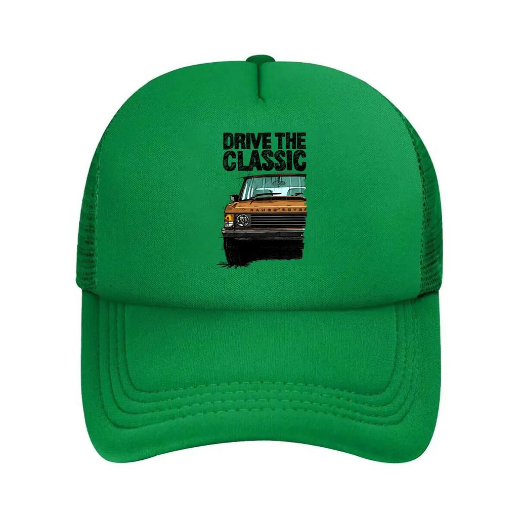 Classic Drive Auto Inspired Retro Car Design Mesh Baseball Cap