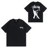 Mens Casual Short Sleeve Cotton T-Shirt With Letter Print Loose Fit Streetwear Style