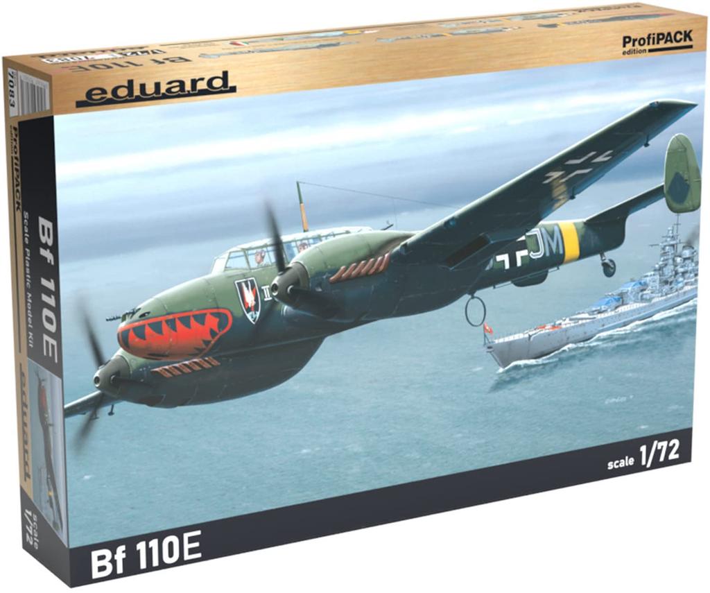 Eduard 1/72 Profipack Messerschmitt Bf110E Немецкие ВВС Пластиковая Сборная Модель EDU7083