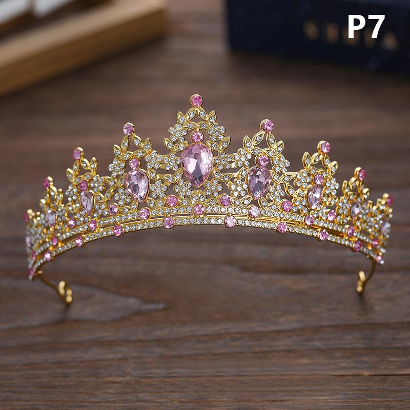 Принцесса королева винтажные диадемы и короны тиары для женщин свадебные свадебные вечеринки выпускной украшения для волос аксессуары