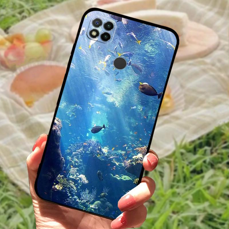 Для Redmi 9C NFC Чехол Модный Роскошный Силиконовый Задняя Крышка Телефона Для Xiaomi Redmi 9A 9C 9T Мягкие Ударопрочные Чехлы Fundas Бампер