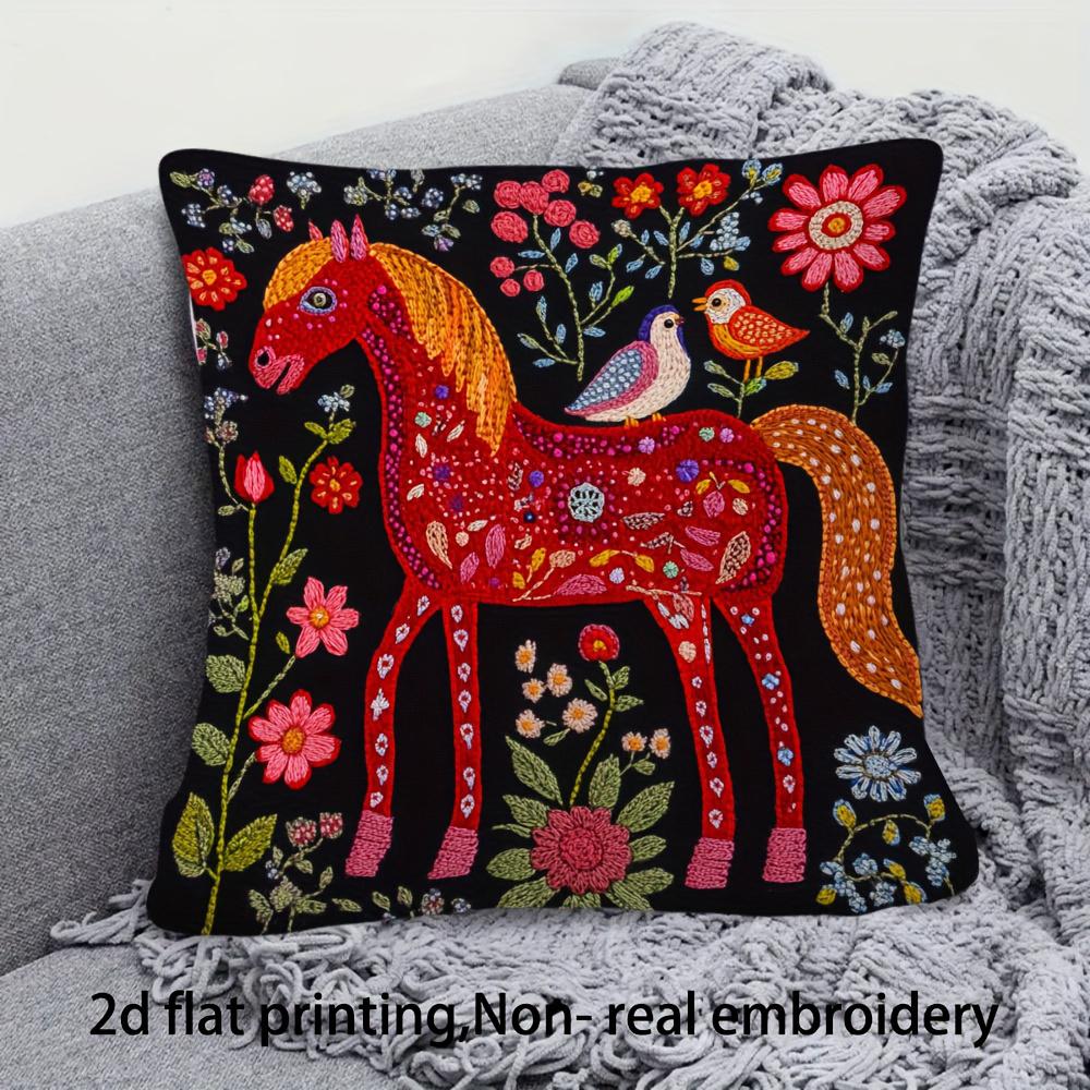 Colorful D FlatPrinted Pillow Covers  Used for sofa bedroom room dormitory home decoration cushion cover