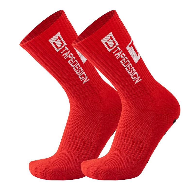Спортивные носки для бега на открытом воздухе Эластичные носки Спортивные футбольные футбольные носки Нескользящие носки с захватами