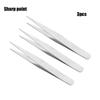 Set Straight Elbow Fish Plants Eyebrow Clip Phone Repair Tools Stainless Steel Tweezers Pliers Tool