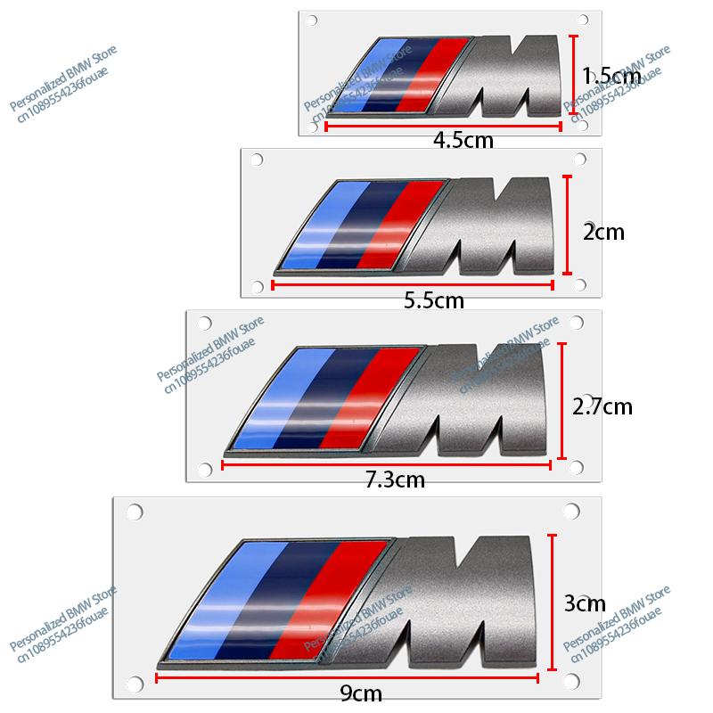 1PCS Car Fender Side Emblem Rear Trunk Badge M Logo Sticker For BMW G05 M M3 M5 M6 E46 E90 F30 G20 E36 E34 G20 G30 Accessories g1