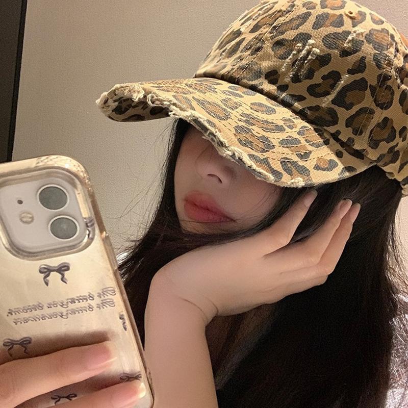 Бейсболка с леопардовым принтом в стиле ретро, повседневная кепка с козырьком для женщин и мужчин, универсальная хип-хоп шляпа для защиты от солнца, подарки