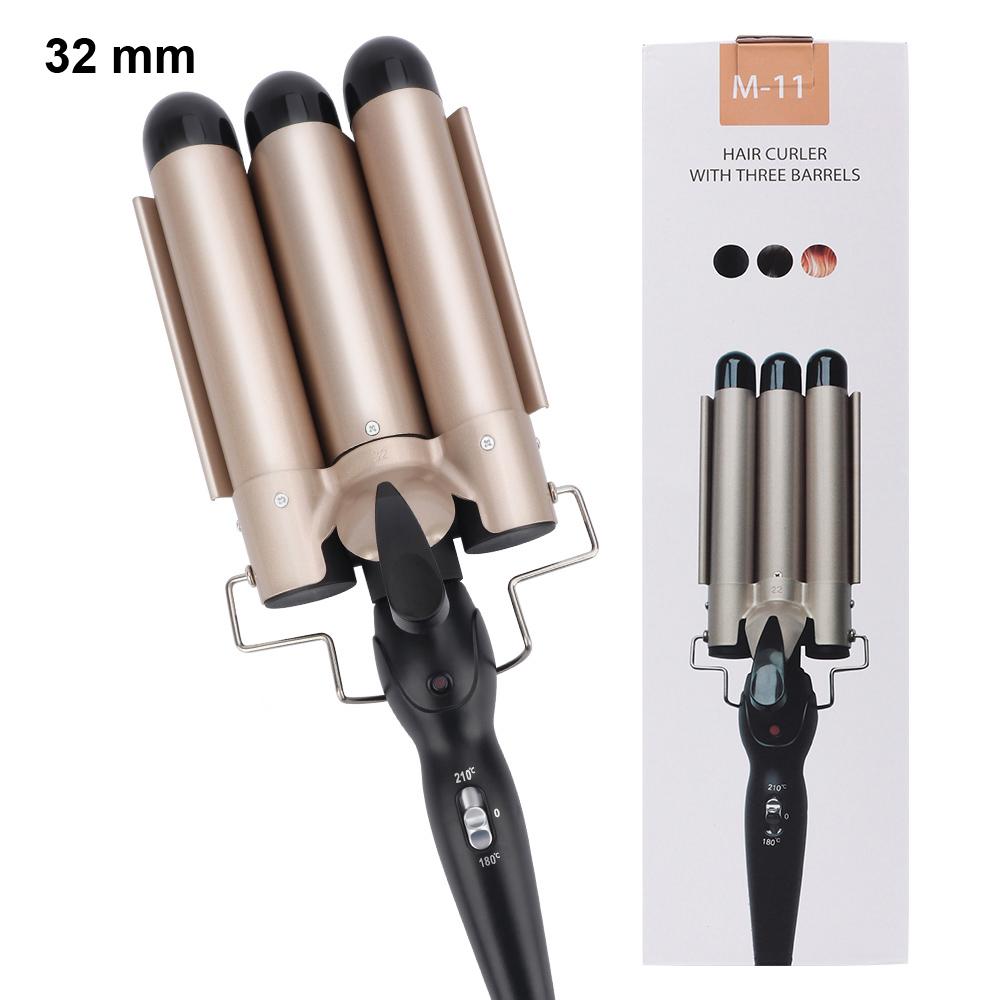 3 Tubes Hair Curling Iron 25 32mm Electric Hair Curlers Wave Hair Style Triple Barrel Egg Roll Hair Styling Beauty Hair Device