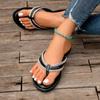 Fashion 2024 Bohemian Style Flat Sandals for Women Clip Toe Gladiator Sandals Woman Retro Summer Casual Beach Shoes Anti Slip Flip Flops