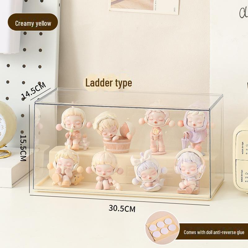 Прозрачный акриловый ящик для хранения LEGO и моделей, пыленепроницаемое матовое покрытие