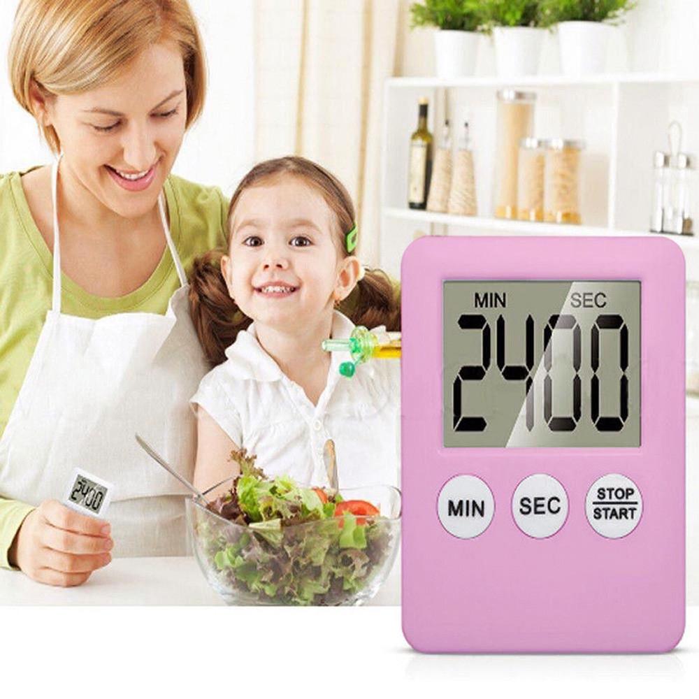 (Nikita) Large Digital LCD Kitchen Cooking Timer CountDown Up Clock Alarm Magnetic