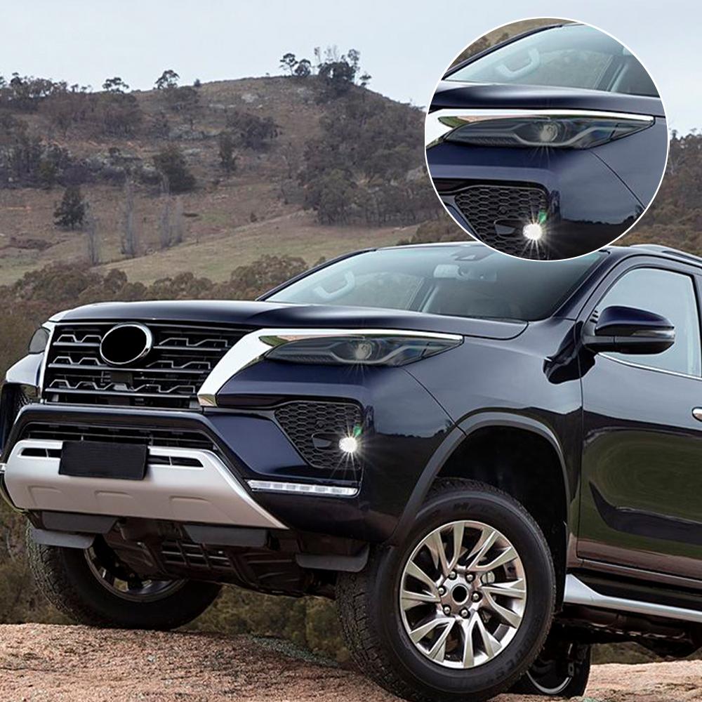 Для Toyota Fortuner 2020-2026 Дымчато-черная Заранее вырезанная Защитная пленка для фар автомобиля Антицарапина Высокоглянцевая Автомобильная виниловая пленка
