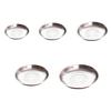 Fruit Tray Beautiful Fashionable Thickened Round Stackable Anti-fall Space-saving Stainless Steel Grill Plate Home Accessories