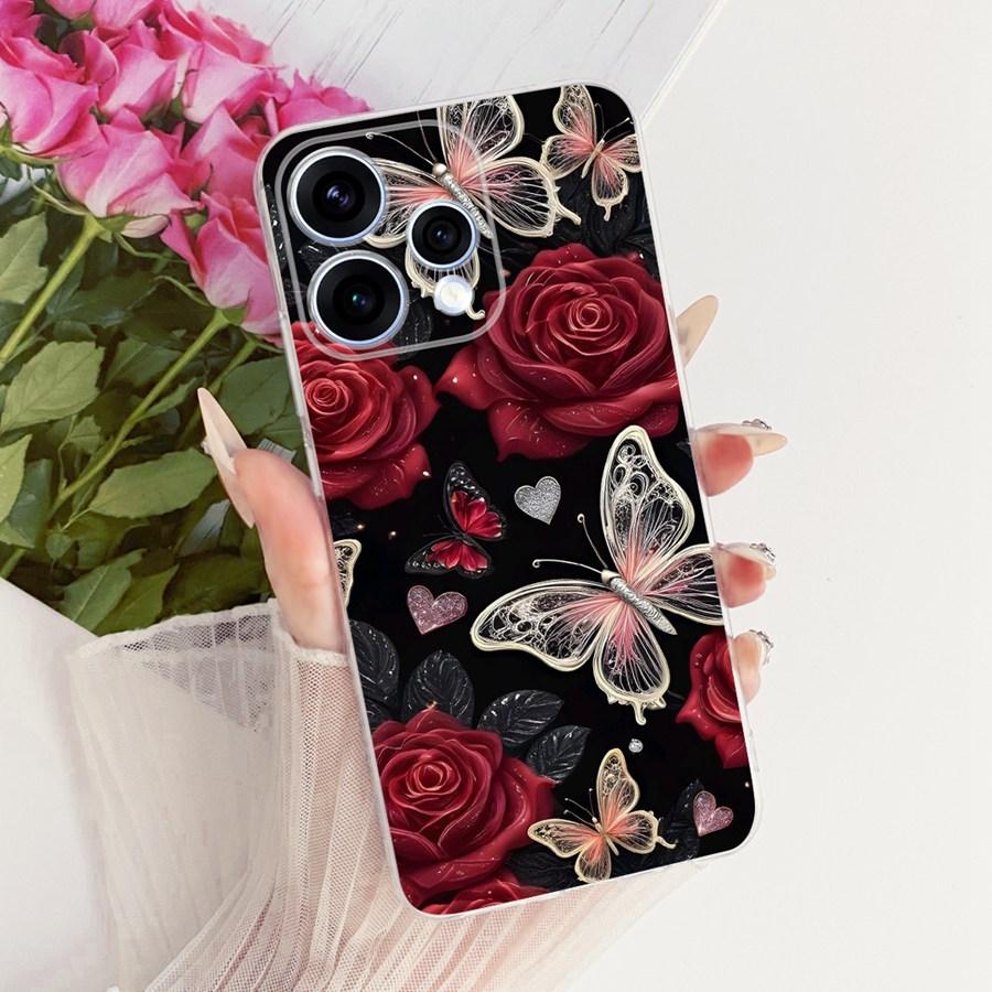 Чехол для OPPO Reno15 Reno 15F Милый Кот Расписной ТПУ Чехол для Телефона для OPPO Reno15 F Reno 15 CPH2825 Защитный Мягкий Силиконовый Capa
