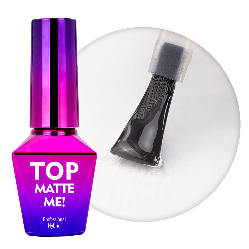 Top Nawierzchniowy Matujący No Wipe Bez Przemywania Mollylac Matte Me Clear 10 G