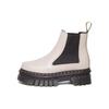 Dr. Martens Женские ботильоны на платформе Audrick Nappa Lux из кожи, стиль винтаж, цвет тауп, 27148348