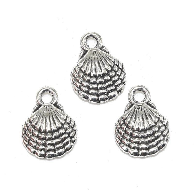 Набор из 18 самодельных украшений из сплава «Морская жизнь»: Подвески из ракушек и раковин для браслетов, ожерелий и серег