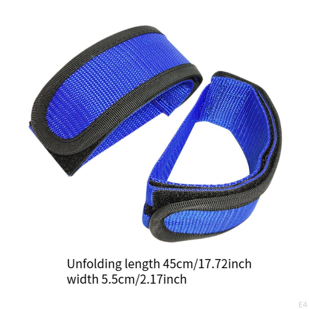 2 Pieces Bike Pedal Band Foot Retention Strap Footrest Strip Non Slip Cycling Belt