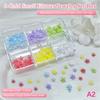6-Grid 3D Resin Nail Decor – Macaron-Colored Petal Flowers, Cute Mini Charms for DIY Manicure Supplies