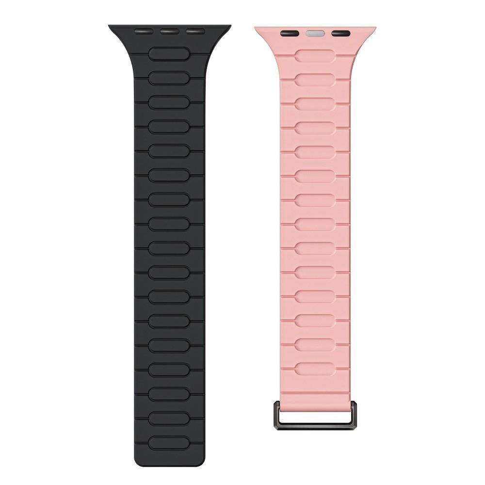 Silicone Smart Watch Band Magnetic Closure 40/41/42MM Belt Strap 44/45/46MM/49MM for Appl Watch Series 11/10/9/8/7/6/Ultra 3/SE 3