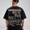 Футболка для мужчин и женщин с изображением рэпера Romeo Santos The King Tormula Tour, хип-хоп уличная одежда, оверсайз топы, хлопковая футболка RS1