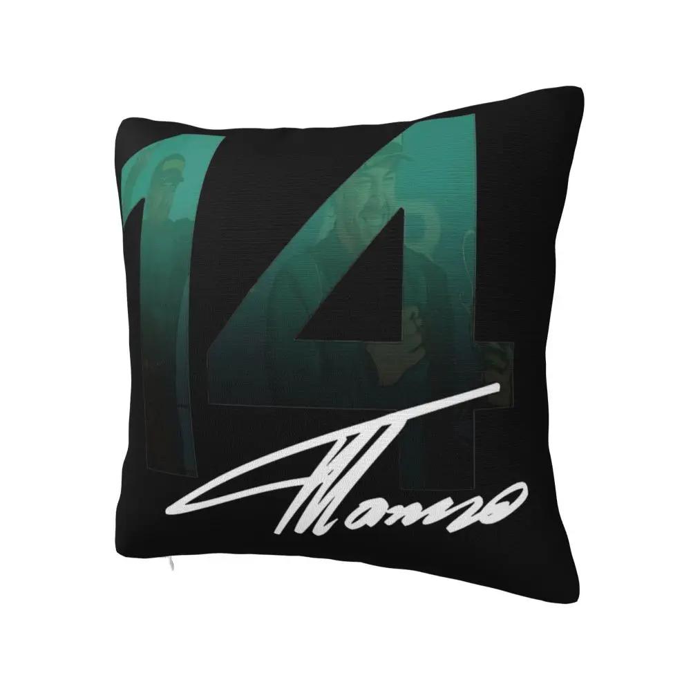 Fernando Alonso Racing Car Pillowcase Printing Fabric Cushion Cover Decor Throw Pillow Case Cover Home Zippered X