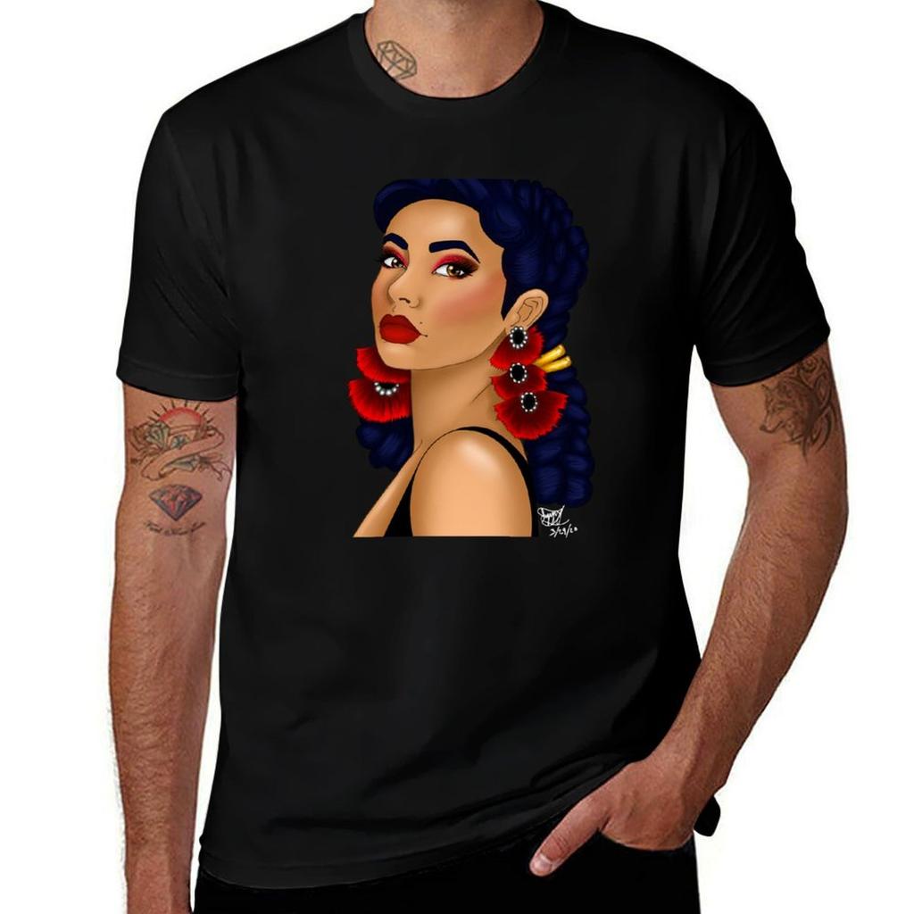 La Reina De Belleza Tshirt Work Short Sleeve Cotton Top