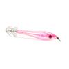 5pcs 9.5cm Plastic Hard Squid Fishing Lures With Double Hook (pink)