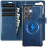 2-in-1 Magnetic Detachable Wallet Case for Samsung Galaxy S25/S25 Plus/S25 Ultra/S25 Edge - PU Leather, Card Slots, Wireless Charging, 360° Protection