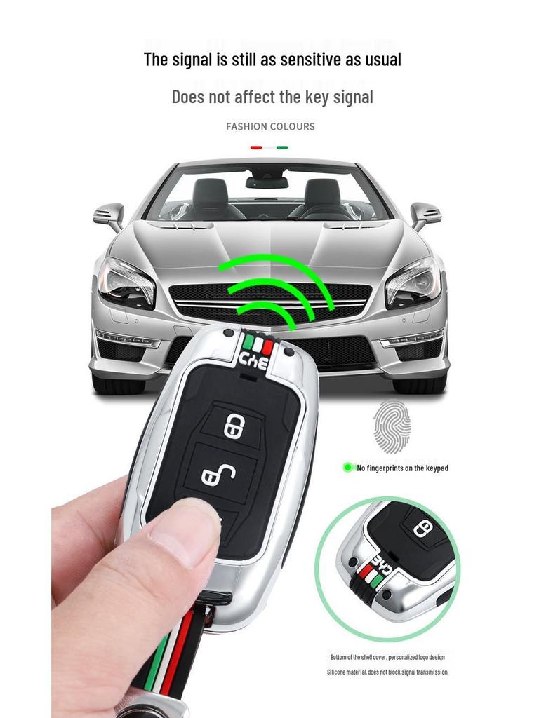 BYD Song/Tang/Max Key Case: Creative Metal Shell for Old Models (G5, Surui, E5, Sirui, G6, Qin).