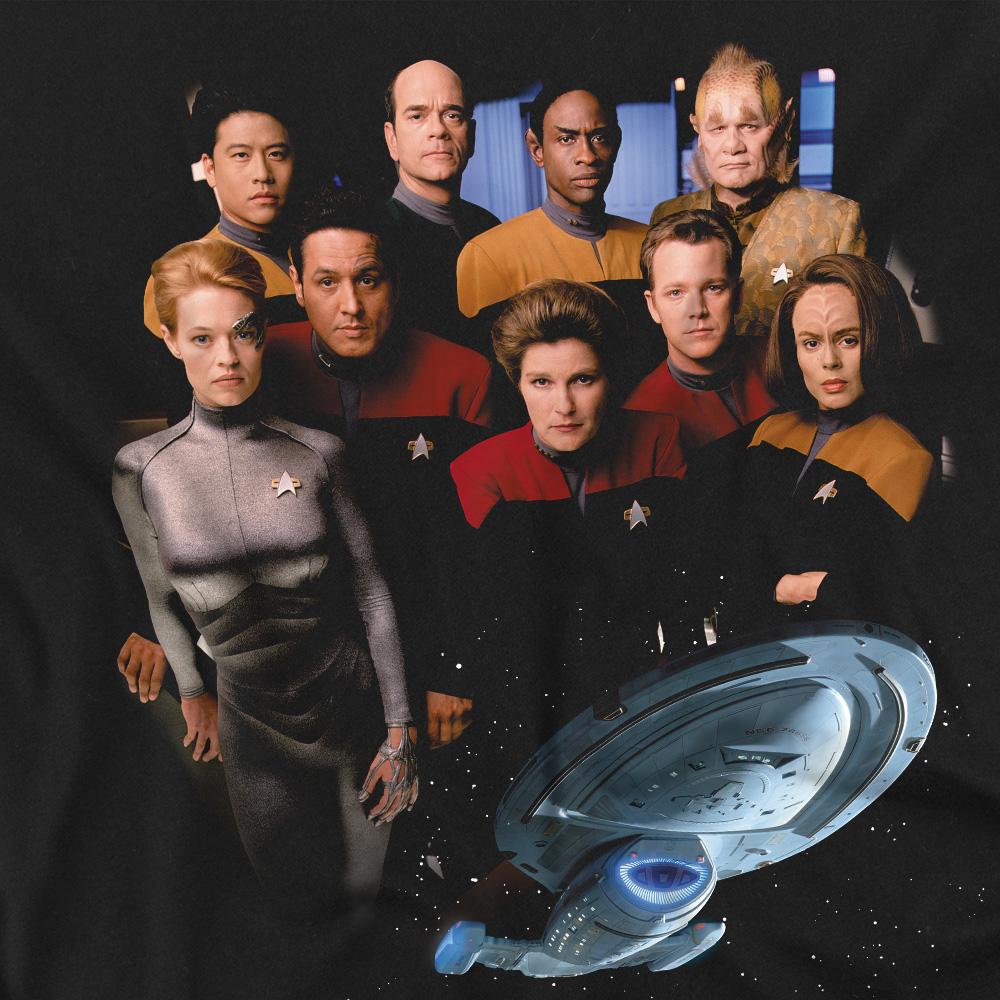 Star Trek Mens Voyager Crew T-Shirt