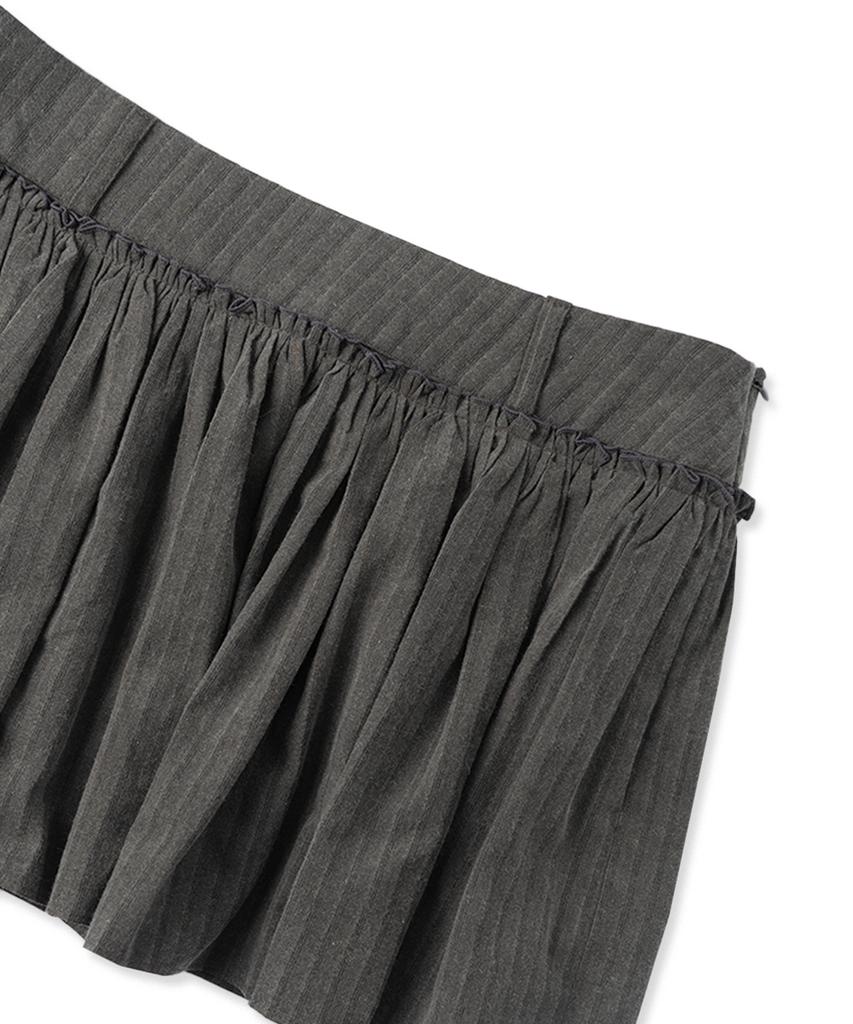 Without Summer Bass Shirred Mini Skirt
