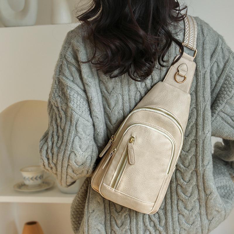 Женская модная сумка на грудь в стиле ретро, многослойная, большая вместимость, женские сумки через плечо, мягкие, из искусственной кожи, женские сумки-тоут, сумки-кошельки