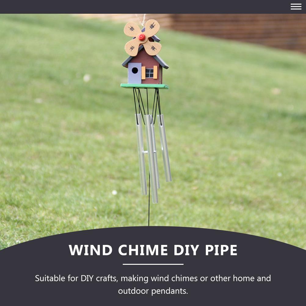 20Pcs Metal Pipe Diy Aluminum Pipes Wind Chime Making Tubes Diy Hanging Pendant Metal Wind Chime Pendant
