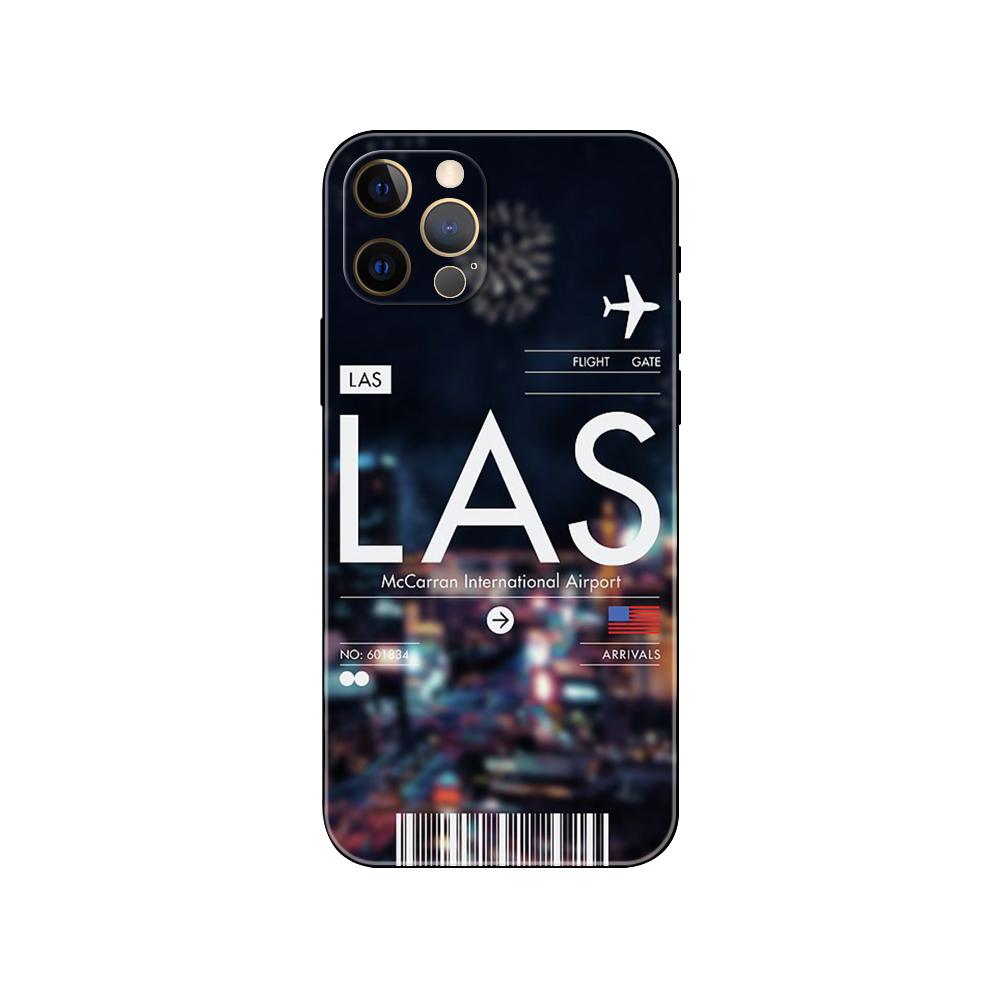 Черный чехол из ТПУ для iPhone 5 5s se 2020 6 6s 7 8 plus x 10 XR XS 11 12 13 mini pro MAX задняя крышка посадочный талон авиабилет