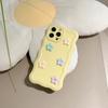 Корейский ins кремовый стиль трехмерный цветок цветок для iPhone17 Apple 16Pro max чехол для мобильного телефона 15 женщины 14